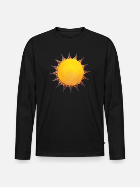 Sonnen-Power - Sonja Ariel von Staden - Men's Premium Organic Long Sleeve Shirt - black