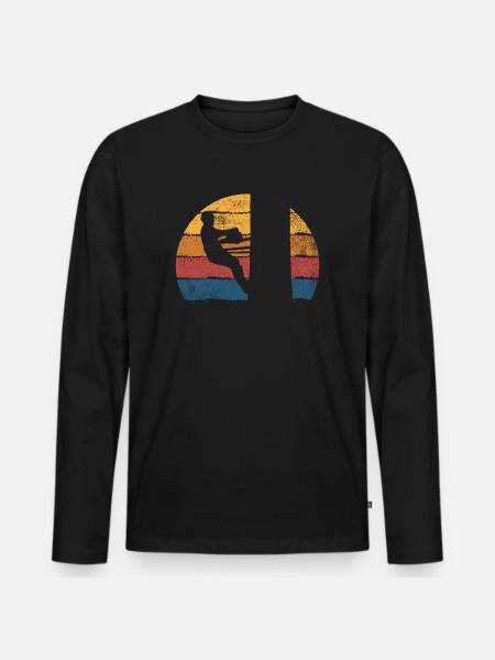 Baumpfleger Baumfäller - Männer Premium Bio Langarmshirt - Schwarz