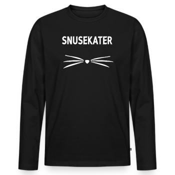 Snus nikotin tabak schweden - Männer Premium Bio Langarmshirt - Schwarz - Vorne - Nico (187cm)