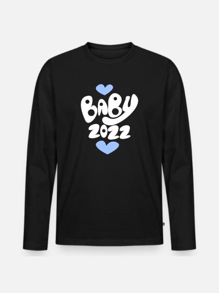 Bébé 2022 - T-shirt manches longues Premium bio Homme - noir