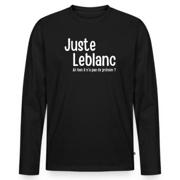 cinéma, fan de cinéma, film culte - T-shirt manches longues Premium bio Homme - noir - Devant - Nico (187cm)