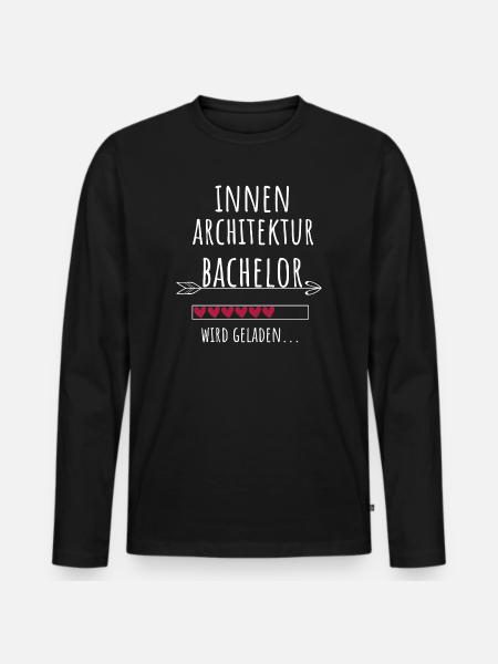 Innenarchitektur Bachelor Studium Geschenk - Männer Premium Bio Langarmshirt - Schwarz