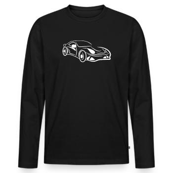 Car Sports Car Car Lovers Drivers Racing - Men's Premium Organic Long Sleeve Shirt - black - Front - Nico (187cm)
