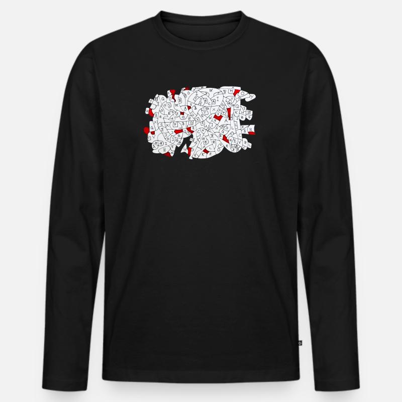 I Do It My Way - Männer Premium Bio Langarmshirt - Schwarz