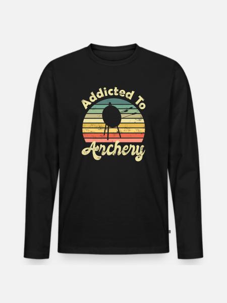 Archery Archery Archer Archer - Men's Premium Organic Long Sleeve Shirt - black
