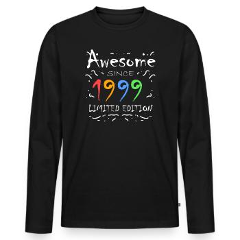 1999 - Né en 1999 - Fantastique depuis 1999 - T-shirt manches longues Premium bio Homme - noir - Devant - Nico (187cm)