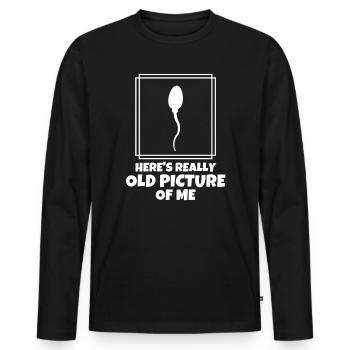 Foto, Fotografie, Geburt - Männer Premium Bio Langarmshirt - Schwarz - Vorne - Nico (187cm)