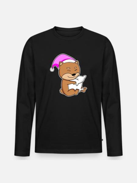 Dog dog breed Shiba Inu - Men's Premium Organic Long Sleeve Shirt - black