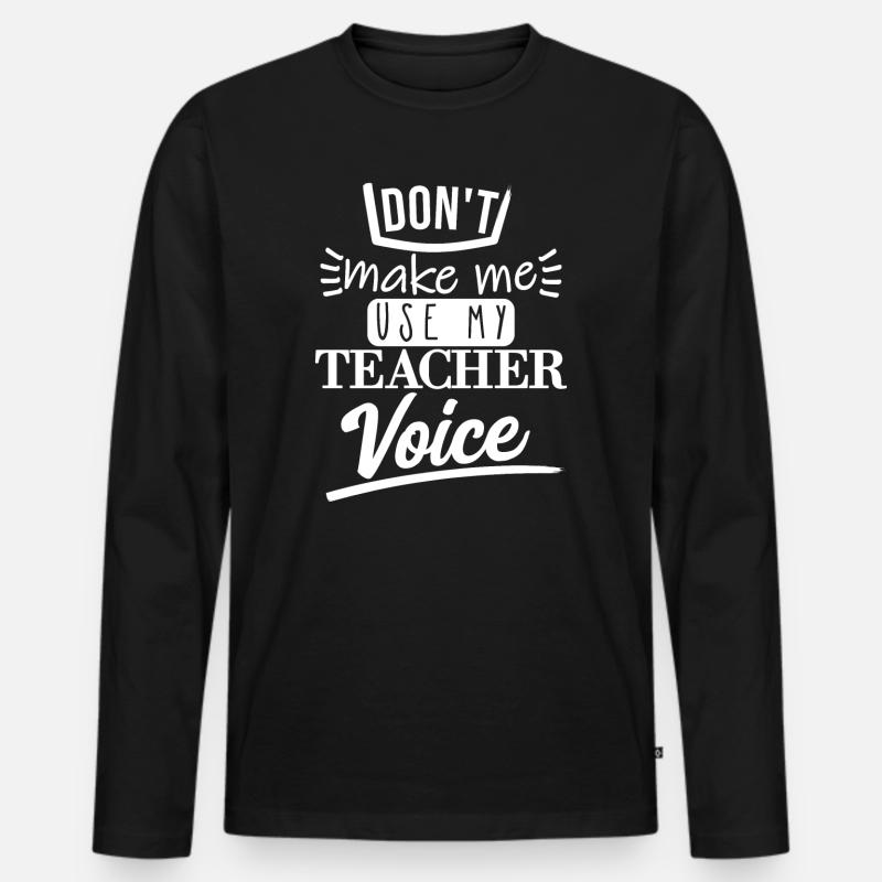 Ne me faites pas l’utiliser (blanc) - T-shirt manches longues Premium bio Homme - noir
