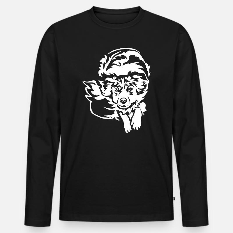 Australian Shepherd "Black Edition" - Männer Premium Bio Langarmshirt - Schwarz