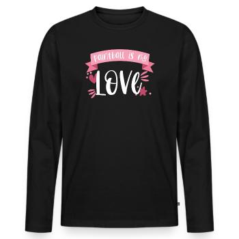 Paintball Paintballer Gotcha Liebe Geschenk - Männer Premium Bio Langarmshirt - Schwarz - Vorne - Nico (187cm)
