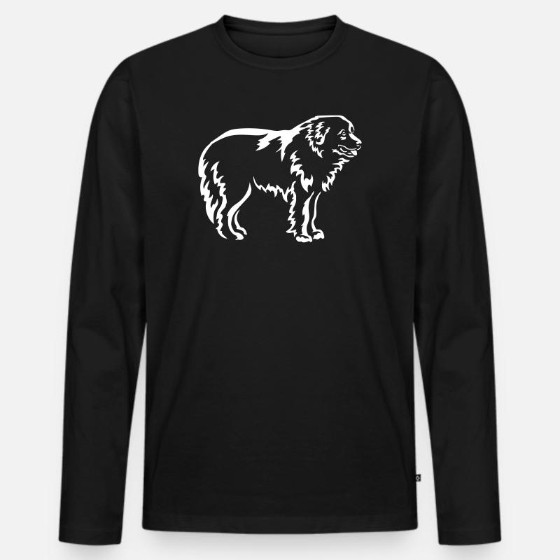 Maremmano "Black Edition" - Männer Premium Bio Langarmshirt - Schwarz