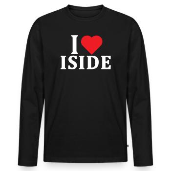 T-Shirt Ich liebe Isis T-Shirt Geschenkidee - Männer Premium Bio Langarmshirt - Schwarz - Vorne - Nico (187cm)