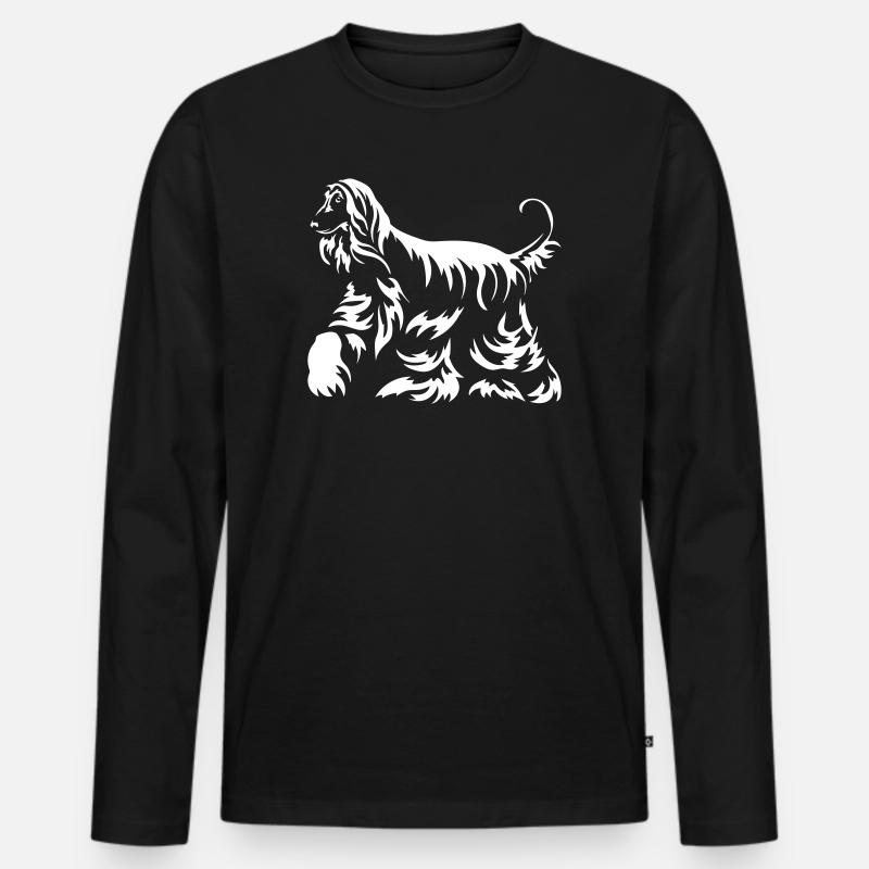 Afghane "Black Edition" - Männer Premium Bio Langarmshirt - Schwarz