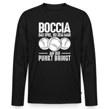 Bocciaspieler Boccia Spruch Legend Kugeln Boccia - Männer Premium Bio Langarmshirt - Schwarz - Vorne - Nico (187cm)