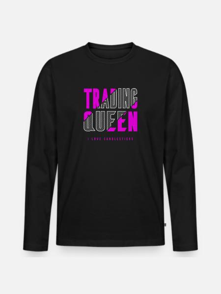 Trading Queen - Men's Premium Organic Long Sleeve Shirt - black