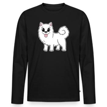 Samoyed Dog Breeds Dog Dogs - Men's Premium Organic Long Sleeve Shirt - black - Front - Nico (187cm)