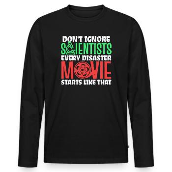 Kino Filme Theater Movies Statement Dvd Abend - Männer Premium Bio Langarmshirt - Schwarz - Vorne - Nico (187cm)