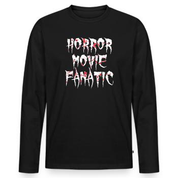 Movies Cineaste Cinema Night Statement Movie Night - Men's Premium Organic Long Sleeve Shirt - black - Front - Nico (187cm)