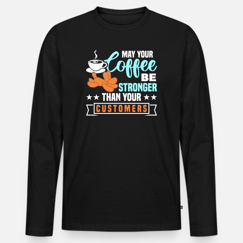 Ballon Twisting Design - Männer Premium Bio Langarmshirt - Schwarz