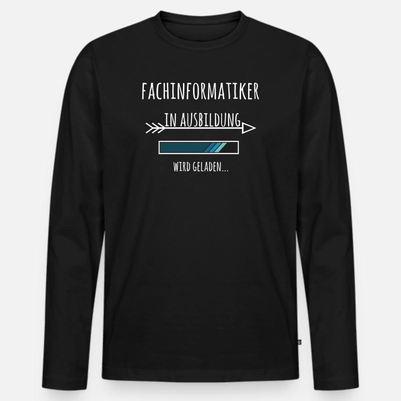 Fachinformatiker Ausbildung Beruf - Männer Premium Bio Langarmshirt - Schwarz