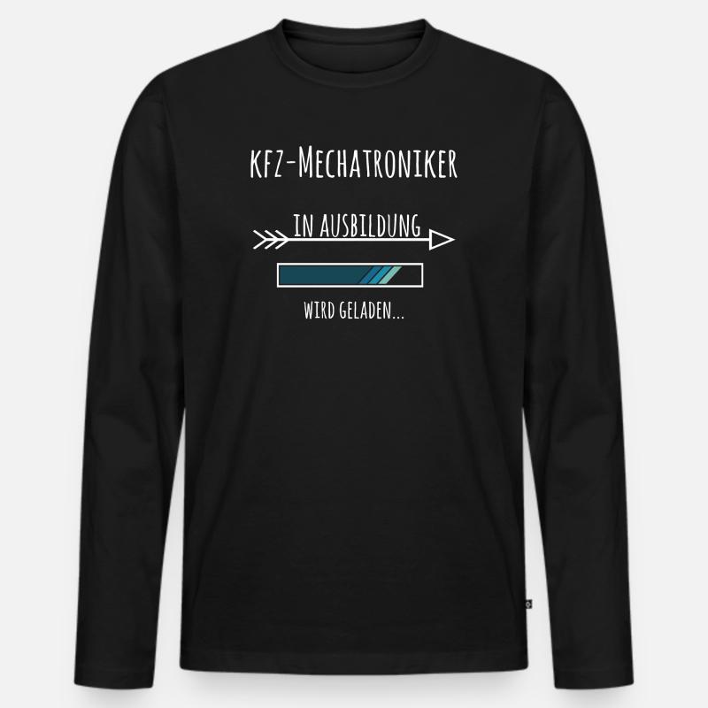 Kfz Mechatroniker Ausbildung Beruf Geschenk - Männer Premium Bio Langarmshirt - Schwarz