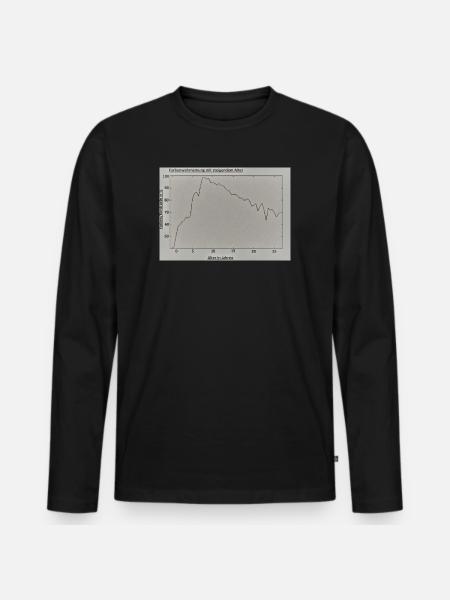 Alterliche Farbenwahrnehmung - Männer Premium Bio Langarmshirt - Schwarz