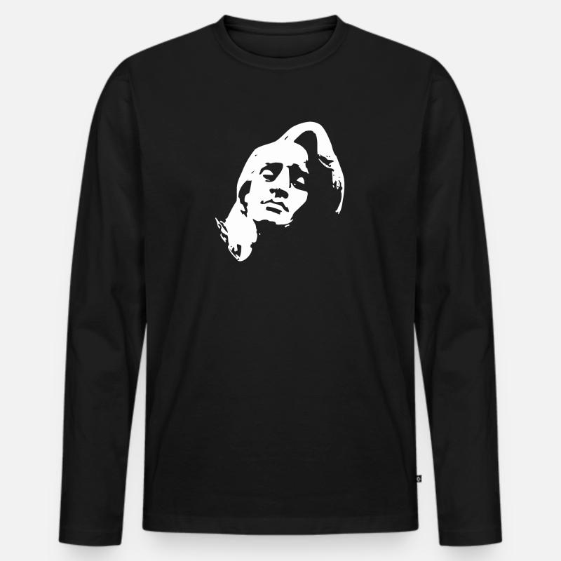 Chopin Frederic - Männer Premium Bio Langarmshirt - Schwarz