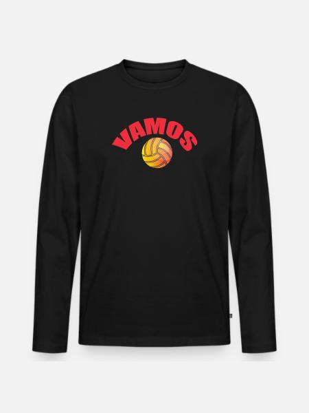 Vamos - T-shirt manches longues Premium bio Homme - noir