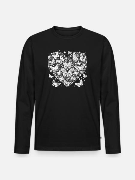 Battement d'Amour - T-shirt manches longues Premium bio Homme - noir