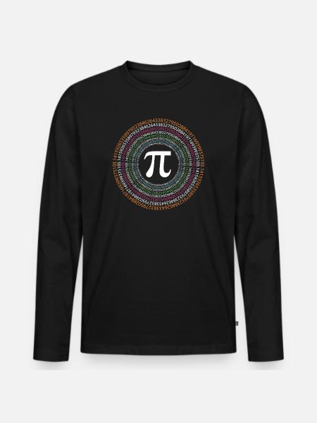 Pi Day - Happy Pi Day - Men's Premium Organic Long Sleeve Shirt - black