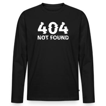 informatique, internet, ordinateur - T-shirt manches longues Premium bio Homme - noir - Devant - Nico (187cm)