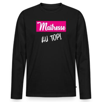 VIELEN DANK. DANKE. VIELEN DANK. JAHRESTAG. GEBURT. - Männer Premium Bio Langarmshirt - Schwarz - Vorne - Nico (187cm)