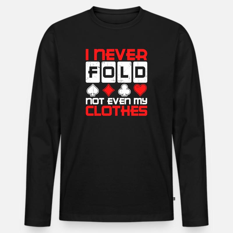 Gewinnen Casino Profispieler Statement Poker - Männer Premium Bio Langarmshirt - Schwarz