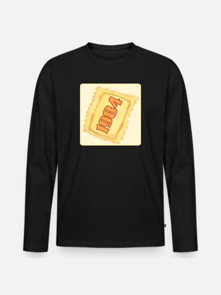 42E ANNIVERSAIRE 1984 RAVIOLI - T-shirt manches longues Premium bio Homme - noir