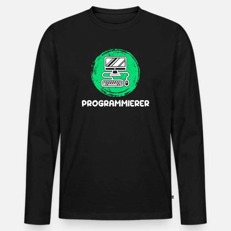 Computer Freak Scripting Programmeur Développeur - T-shirt manches longues Premium bio Homme - noir