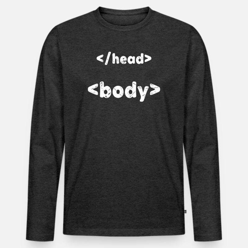 Code Programmierer Developer Skripting Informatik Männer Premium Bio Langarmshirt