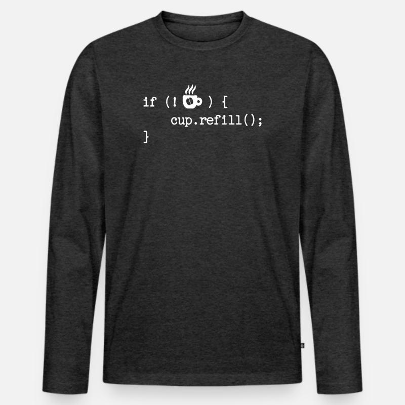 Debug Programmierer Coden Developer Computerfreak Männer Premium Bio Langarmshirt