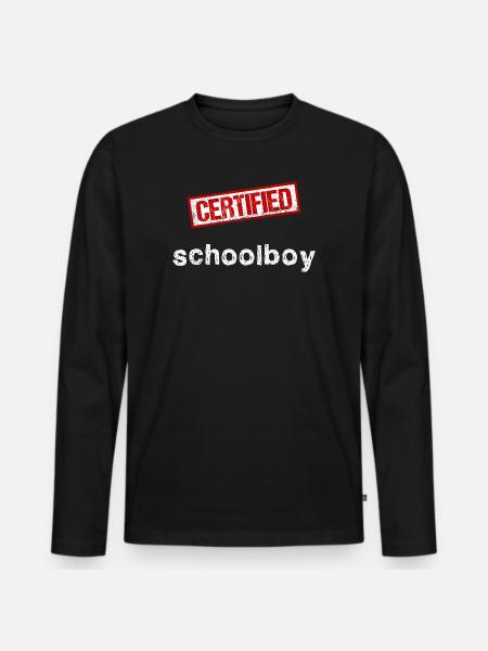 Élève - T-shirt manches longues Premium bio Homme - noir