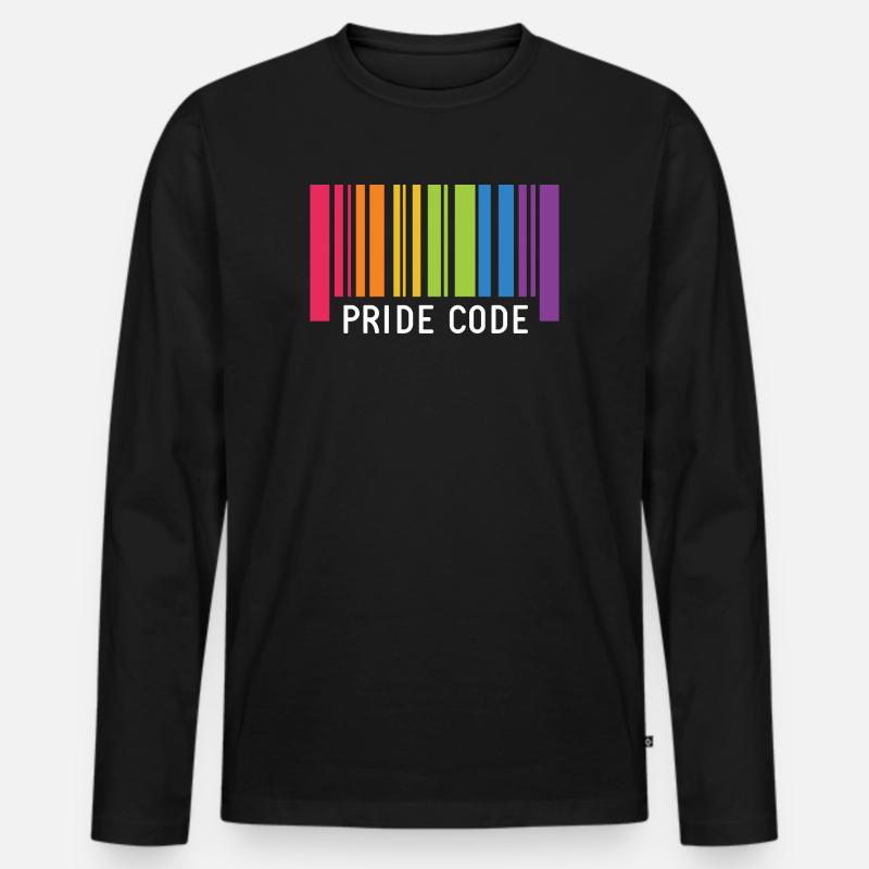 LGBT Pride Month - Pride Code Men's Premium Organic Long Sleeve Shirt