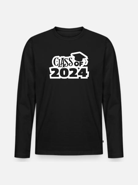 baccalaureate, baccalaureate, baccalaureate, bachelor - Men's Premium Organic Long Sleeve Shirt - black