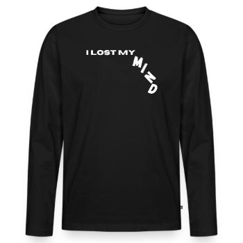 I Lost My Mind - Männer Premium Bio Langarmshirt - Schwarz - Vorne - Nico (187cm)