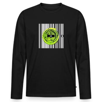 SPOT - PUNK - Männer Premium Bio Langarmshirt - Schwarz - Vorne - Nico (187cm)