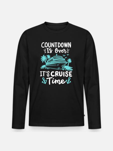 Kreuzfahrt Urlaub - Männer Premium Bio Langarmshirt - Schwarz