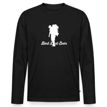 Tourist - Men's Premium Organic Long Sleeve Shirt - black - Front - Nico (187cm)