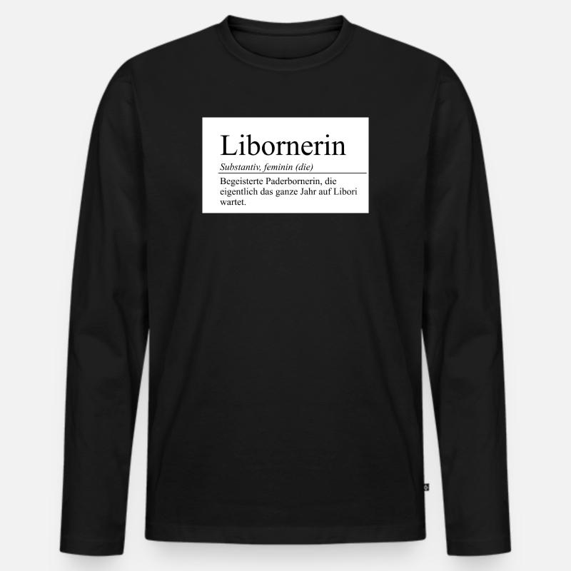 libornerin - Männer Premium Bio Langarmshirt - Schwarz