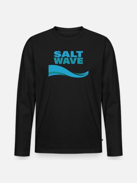 VAGUE DE SEL - T-shirt manches longues Premium bio Homme - noir