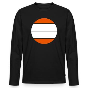 Sandwich - Männer Premium Bio Langarmshirt - Schwarz - Vorne - Nico (187cm)