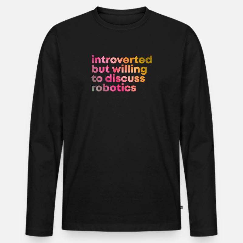 Robotertechnik - Männer Premium Bio Langarmshirt - Schwarz