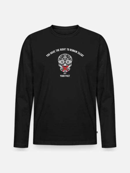 Right to remain silent - Men's Premium Organic Long Sleeve Shirt - black